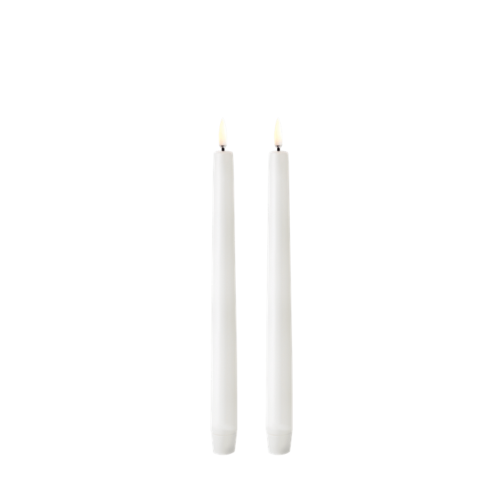 Uyuni Taper Candle, Smooth - 2 pack