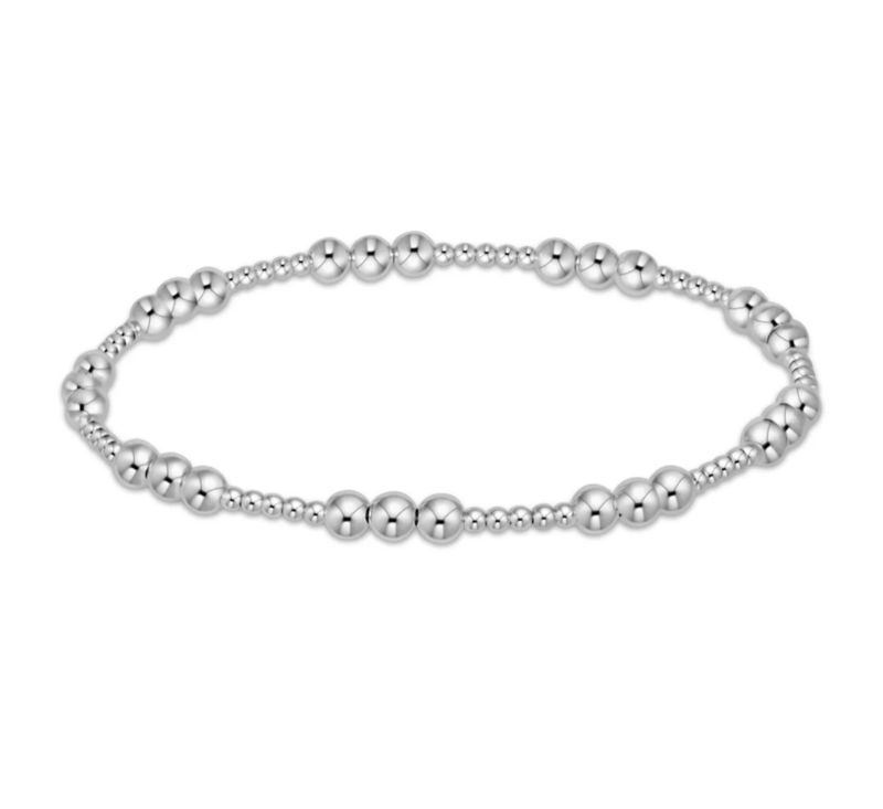 enewton Classic Joy Pattern 4mm Bead Bracelet - Sterling