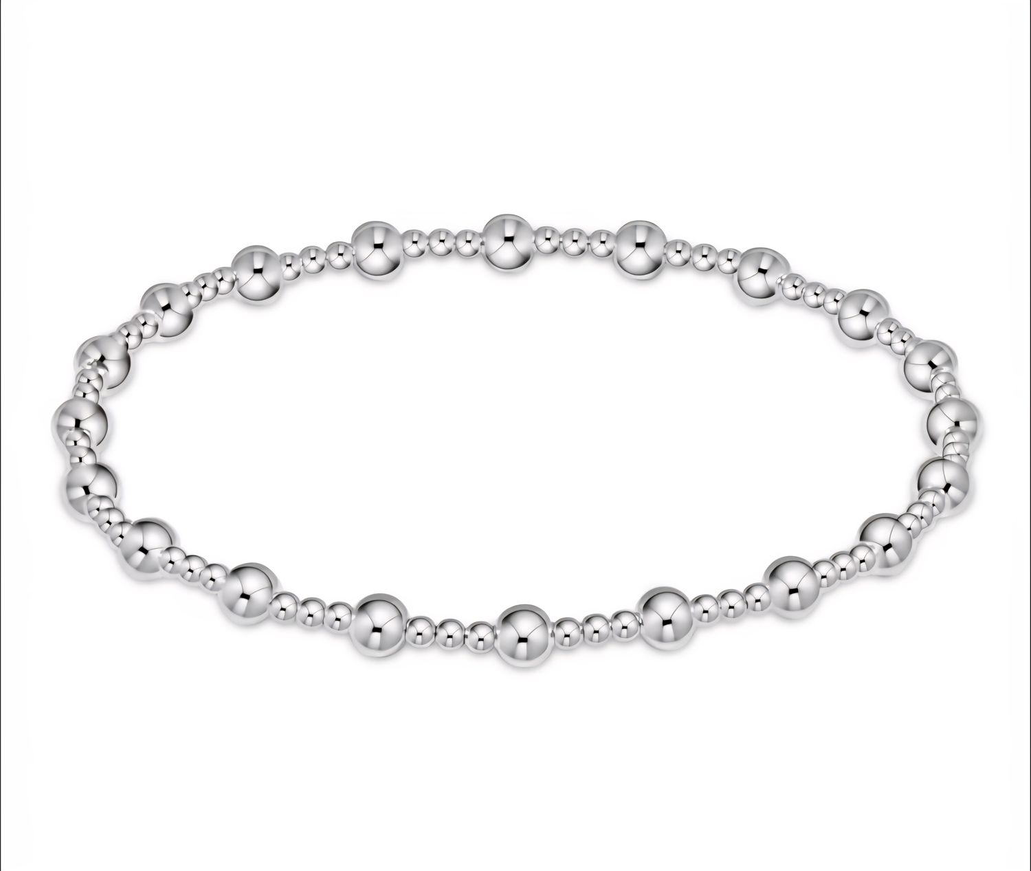 enewton Classic Sincerity Pattern 5mm Bead Bracelet - Sterling