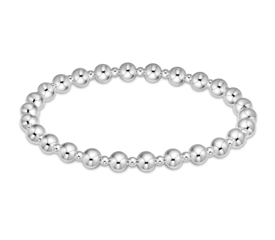 enewton Classic Grateful Pattern 5mm Bead Bracelet - Sterling