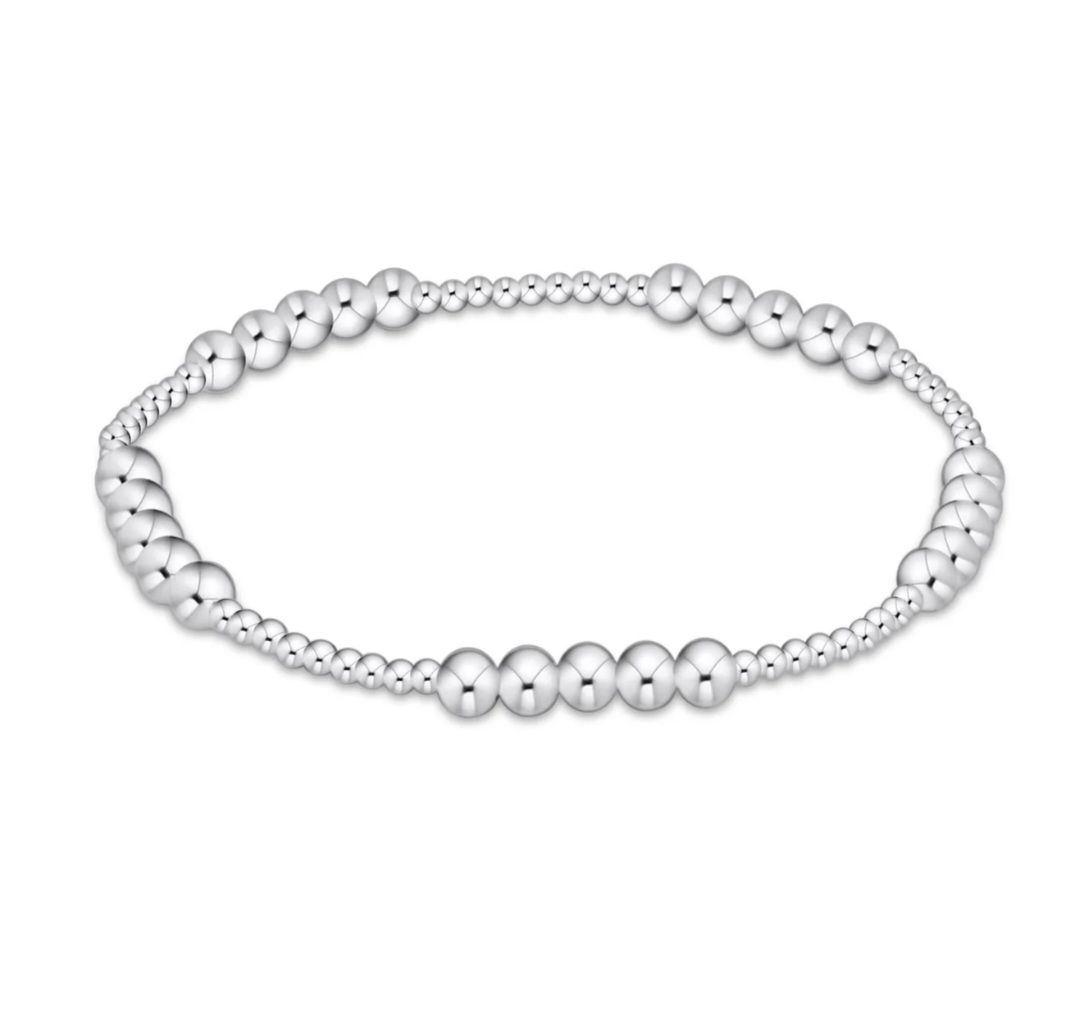 enewton Classic Blissful Pattern 2mm Bead Bracelet - 4mm Sterling