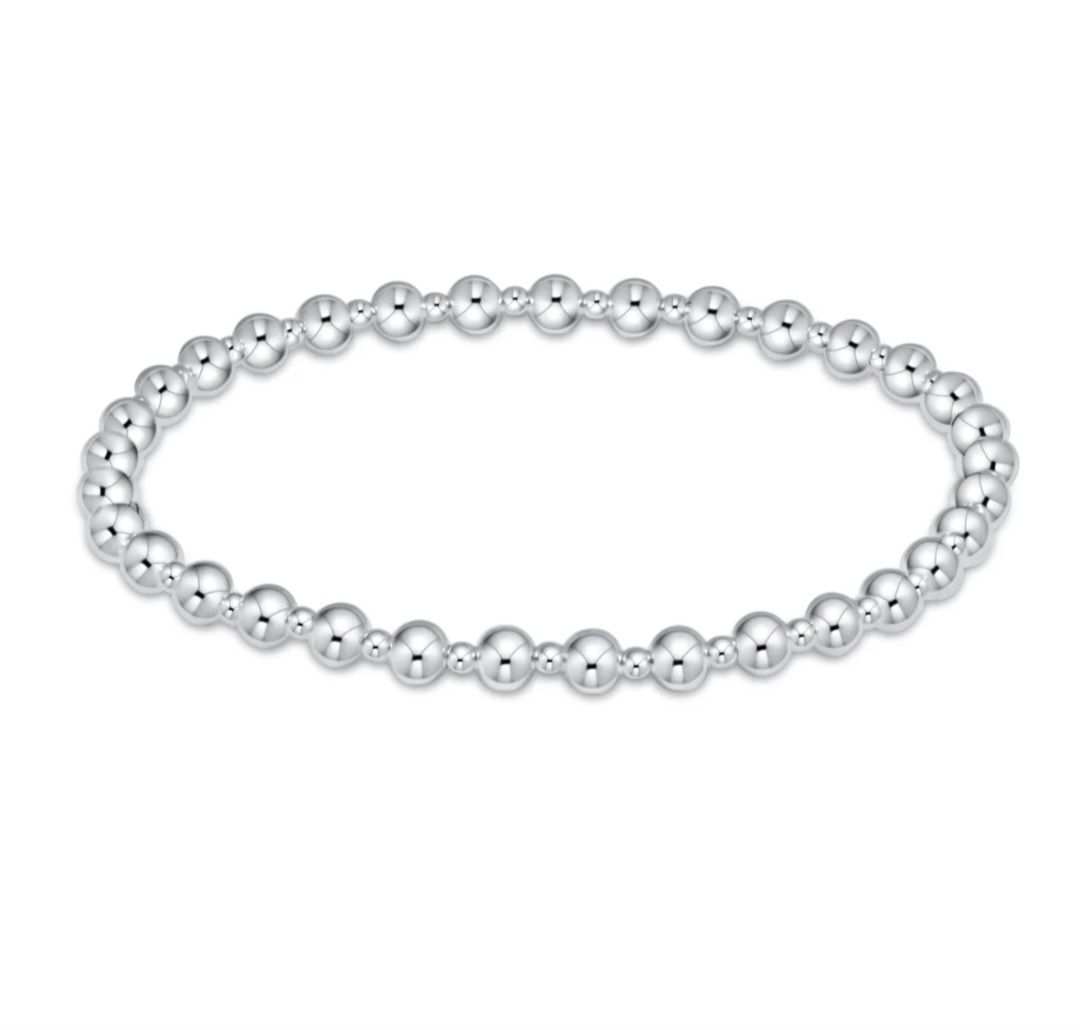 enewton Classic Grateful Pattern 4mm Bead Bracelet - Sterling