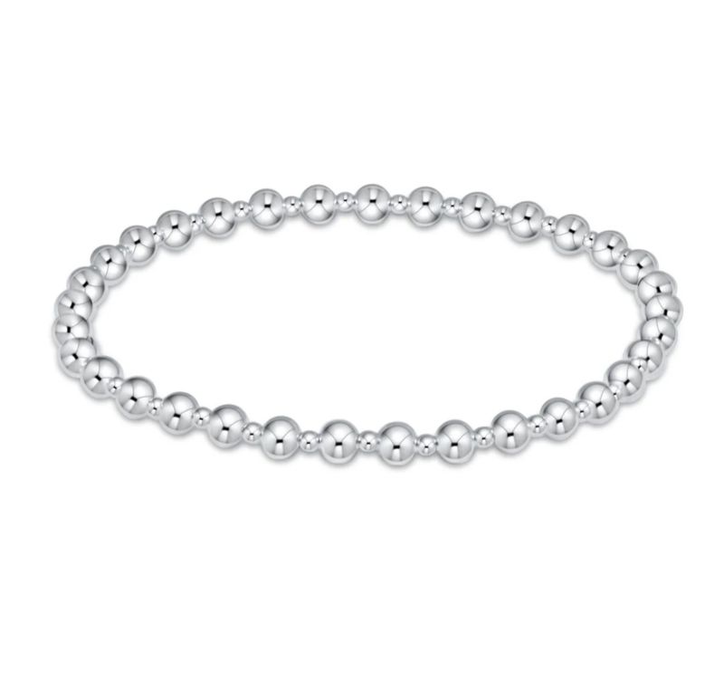 enewton Classic Grateful Pattern 4mm Bead Bracelet - Sterling