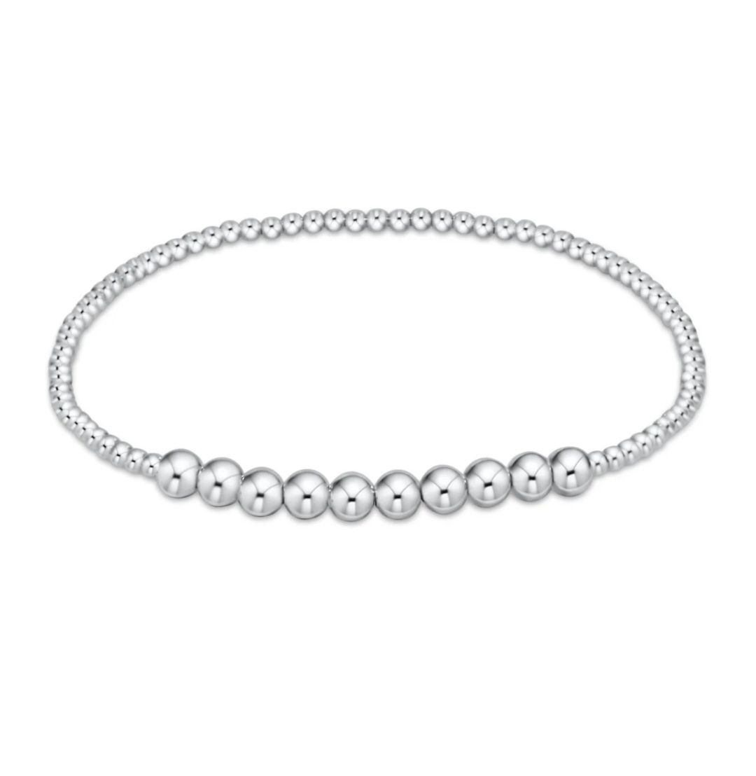 enewton Classic Sterling Beaded Bliss 2mm Bead Bracelet - 4mm Sterling