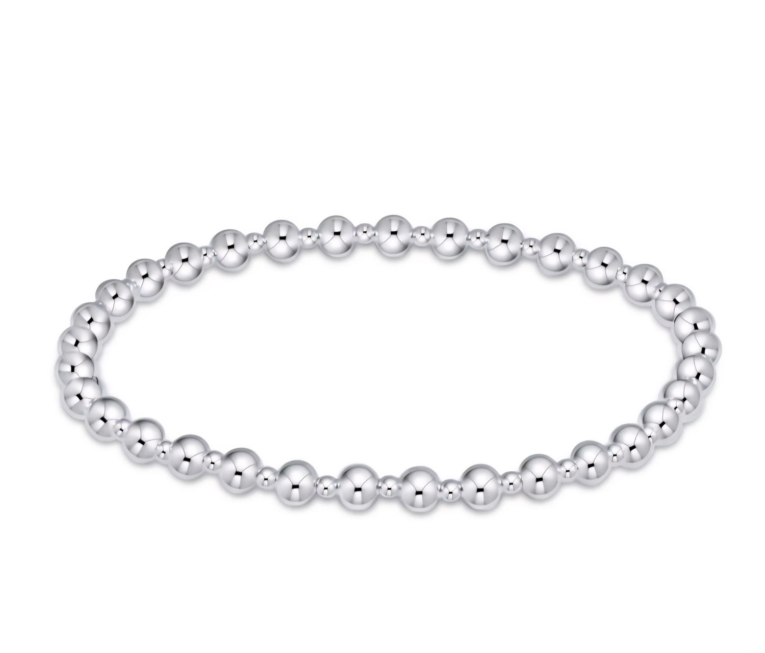 enewton Extends - Classic Grateful Pattern 4mm Bead Bracelet - Sterling