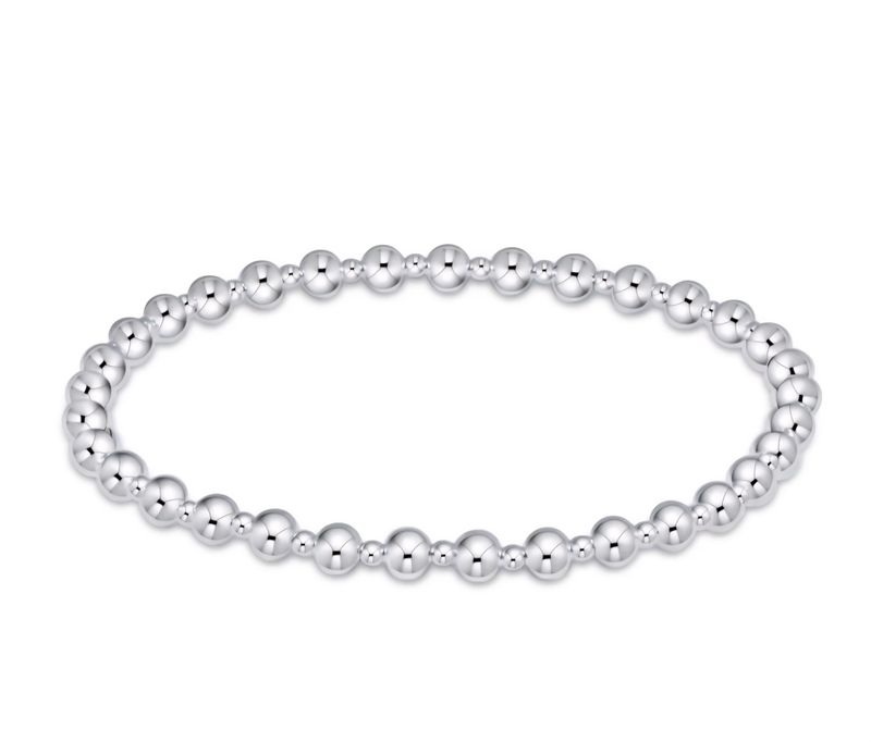 enewton Extends - Classic Grateful Pattern 4mm Bead Bracelet - Sterling