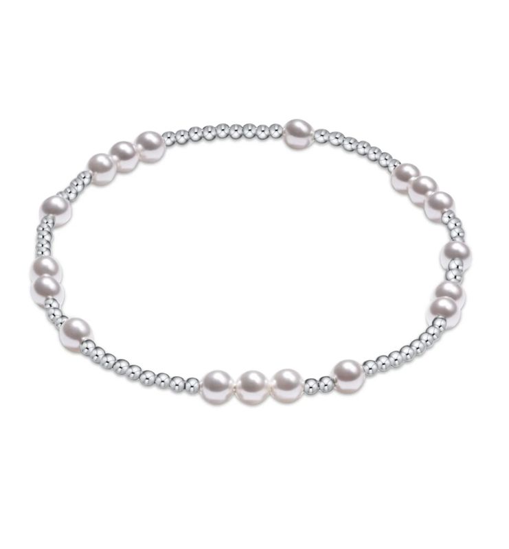 enewton Extends - Hope Unwritten Sterling 4mm Bead Bracelet - Pearl