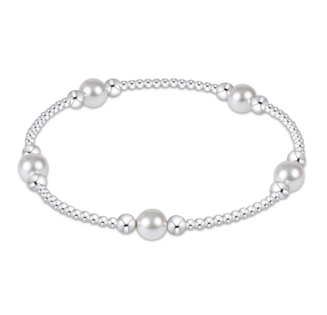 enewton Purpose Pearl 6mm Bead Bracelet - Sterling