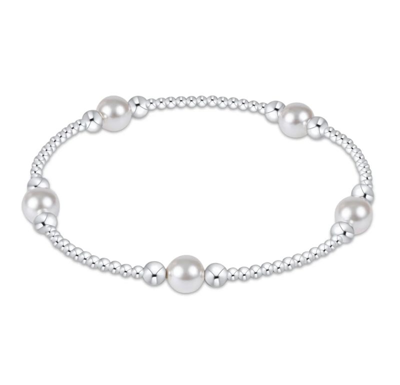 enewton Purpose Pearl 6mm Bead Bracelet - Sterling
