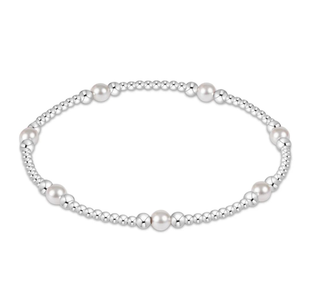 enewton Purpose Pearl 4mm Bead Bracelet - Sterling
