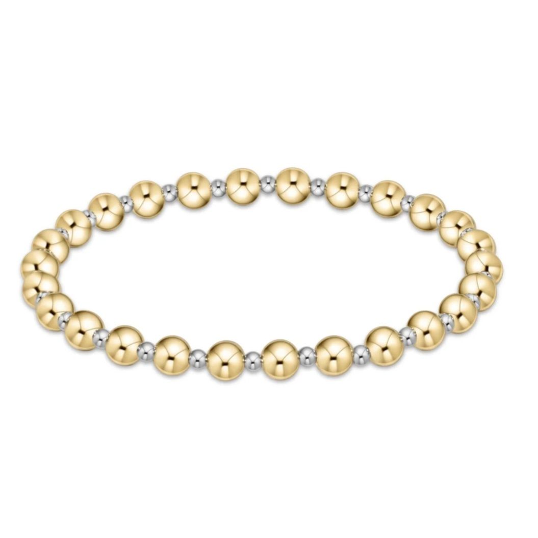 enewton Extends - Classic Grateful Pattern 5mm Bead Bracelet - Mixed Metal