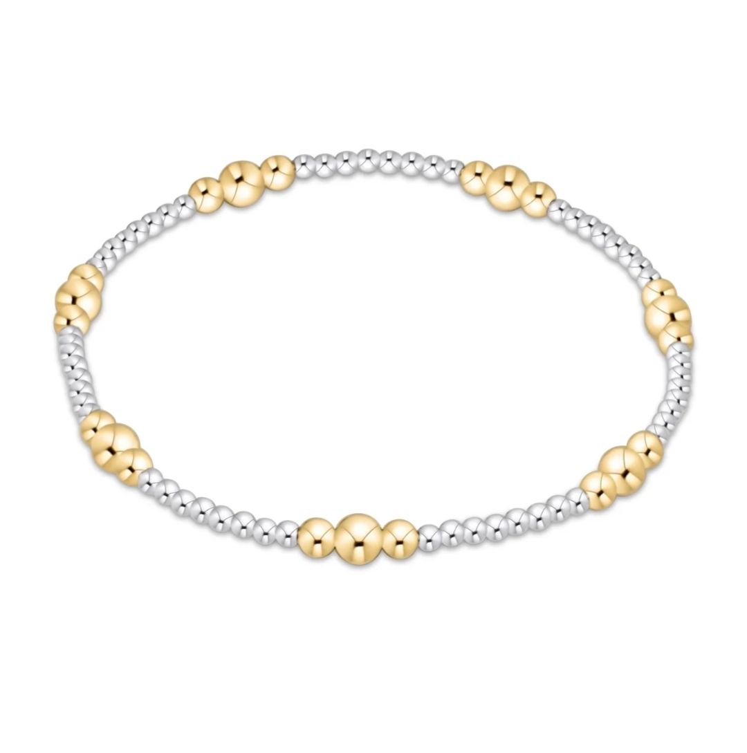 enewton Purpose Gold 4mm Bead Bracelet - Mixed Metal