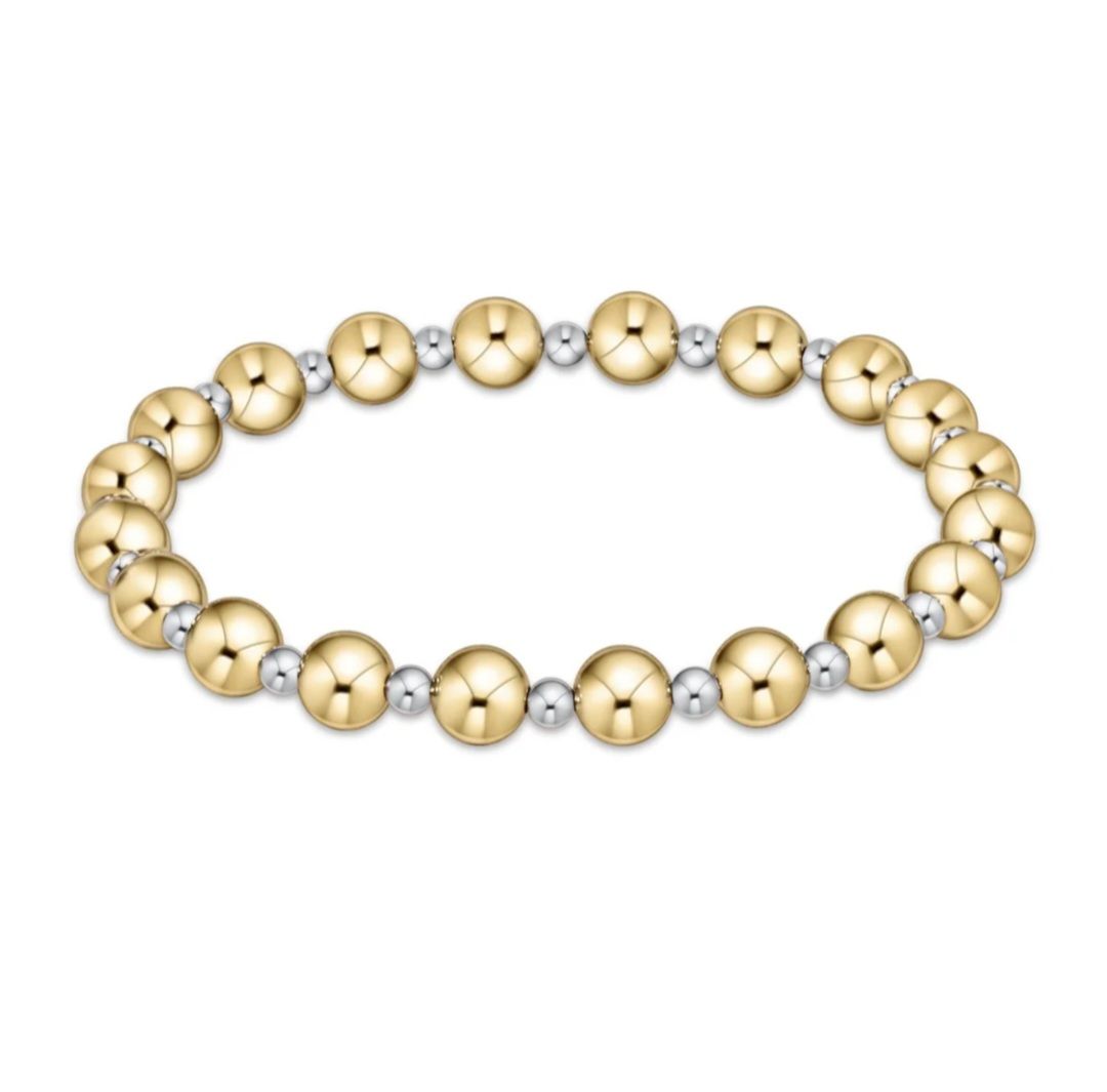 enewton Extends - Classic Grateful Pattern 6mm Bead Bracelet - Mixed Metal