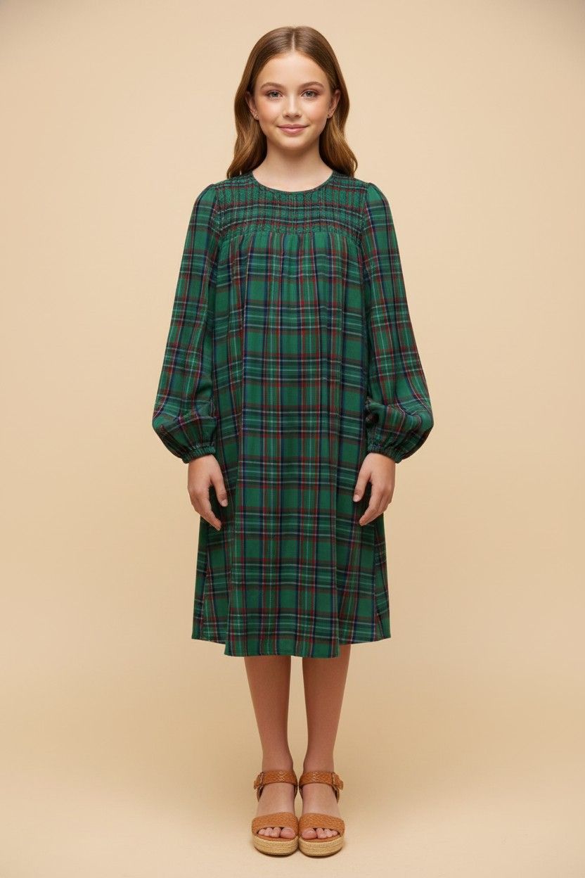Sasha Plaid Dress