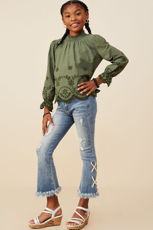 Christin Scallop Top