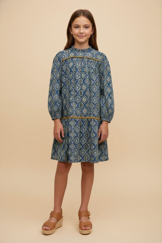 Ema Block Print Dress