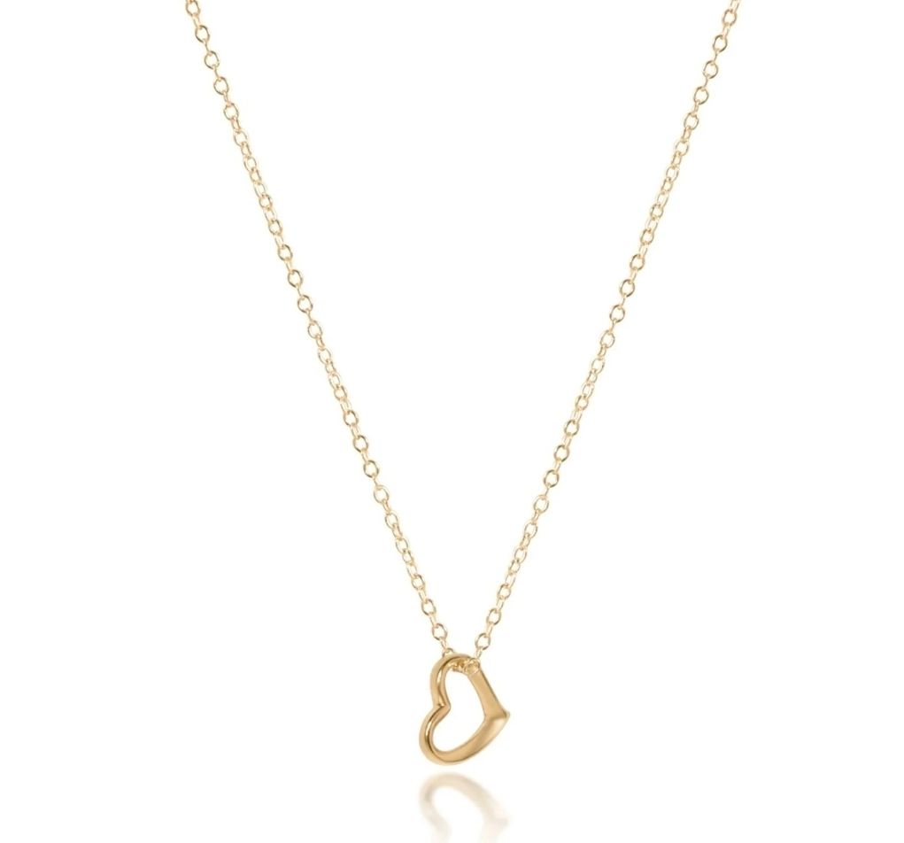 enewton egirl 14&quot; Necklace Gold - Love Small Gold Charm