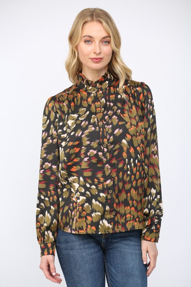 In The Wild Button Down Top