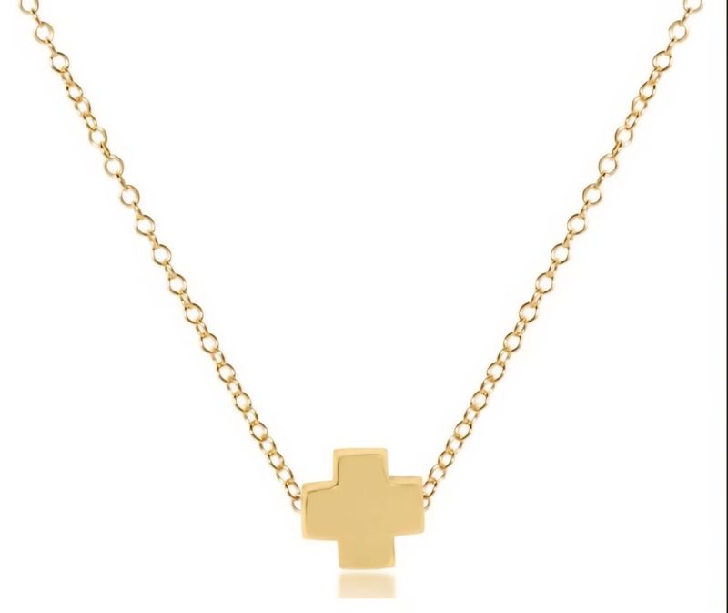 enewton egirl 14" Necklace Gold - Signature Cross Gold