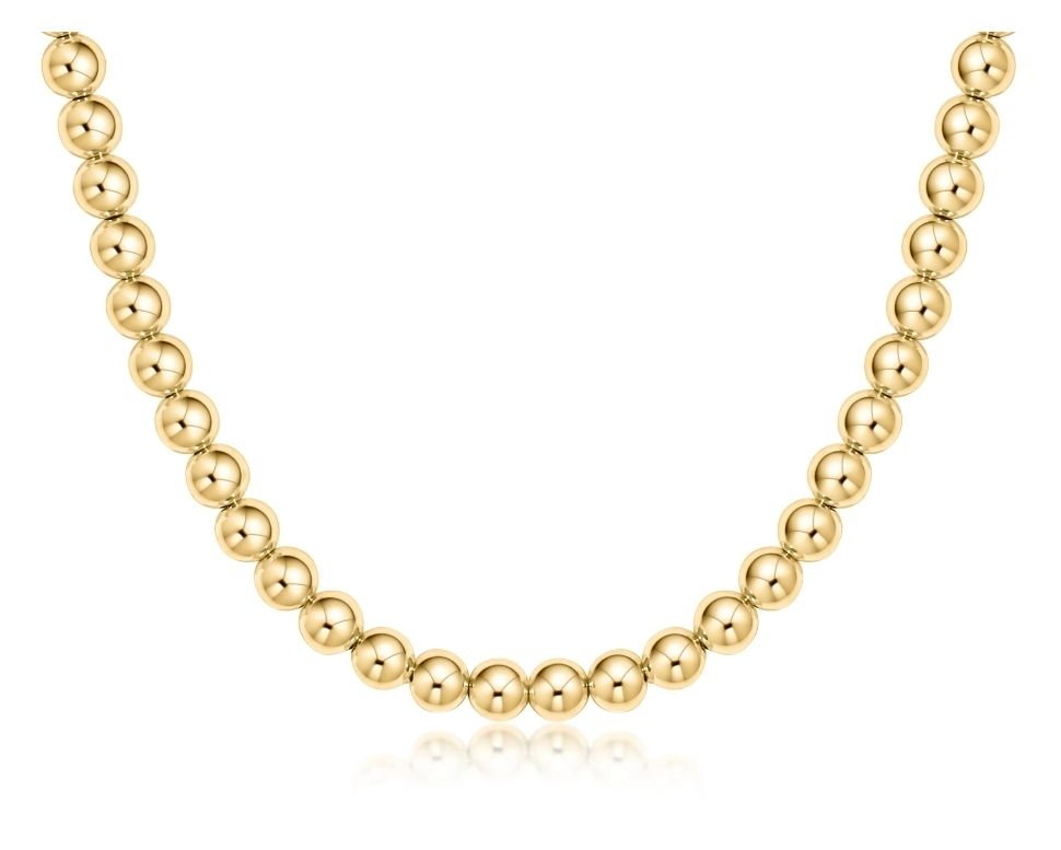 enewton 17" Choker Classic Gold 6mm Bead