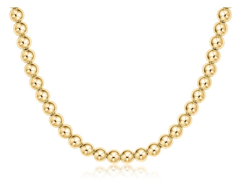 enewton 17" Choker Classic Gold 6mm Bead