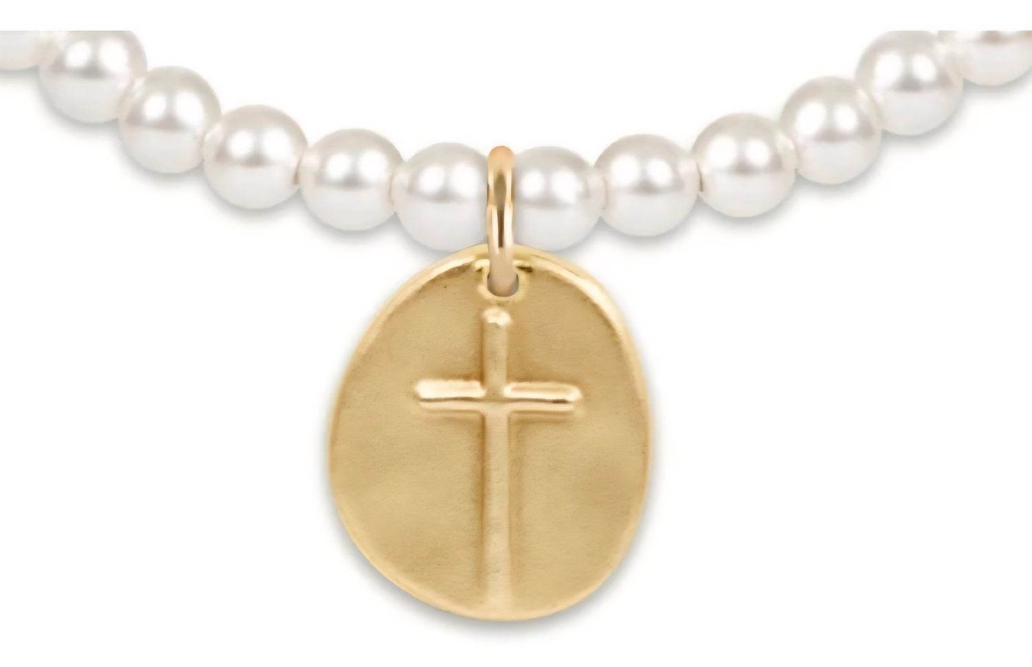 enewton Extends - Classic Pearl 4mm Bead Bracelet - Inspire Gold Charm