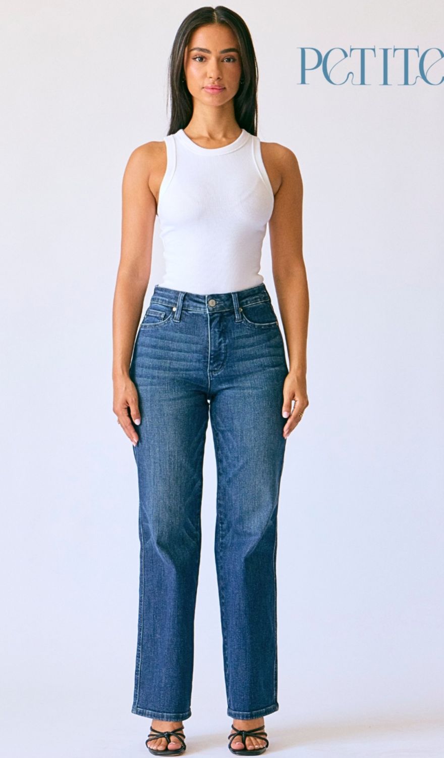 Judy Blue Good Call MR Petite Straight TC, CURVY