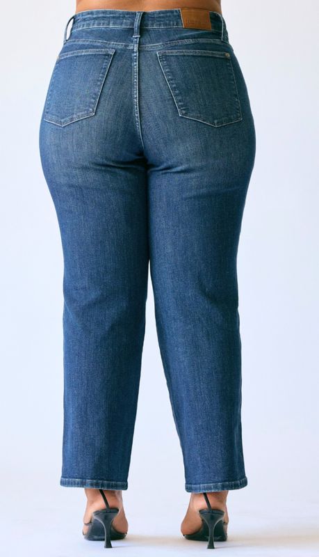 Judy Blue Good Call MR Petite Straight TC, CURVY