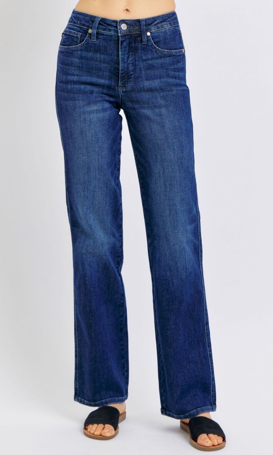 Judy Blue Pure Grace MR Petite TC Straight