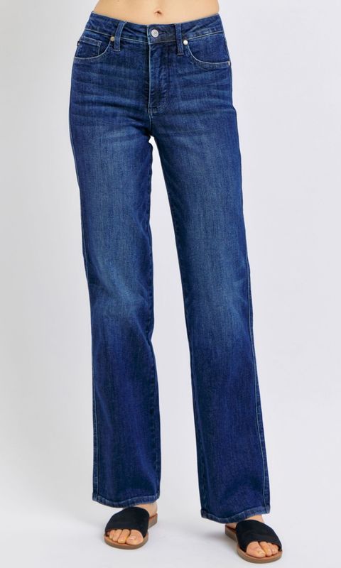 Judy Blue Pure Grace MR Petite TC Straight