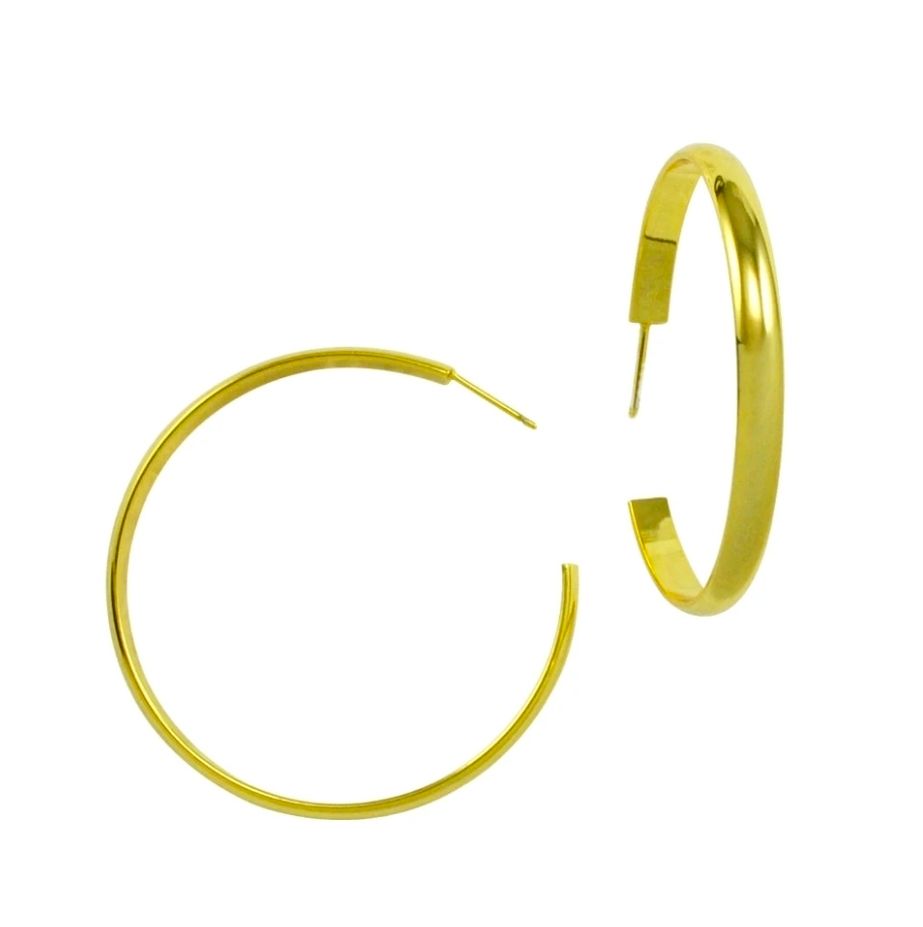 Betty Carre Michigan Mid Hoop Shiny Earring