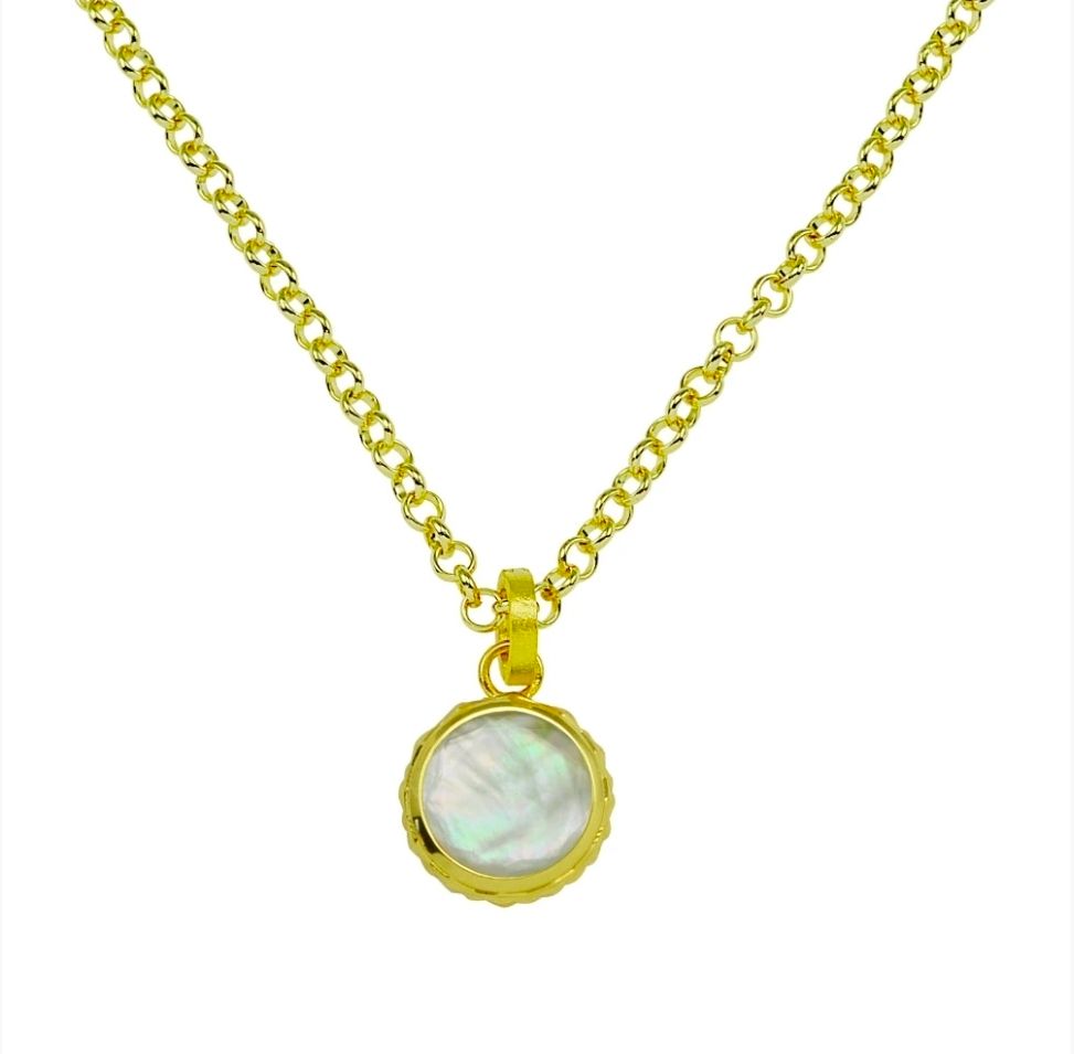 Betty Carre Amalfi Embellished Round StoneNecklace