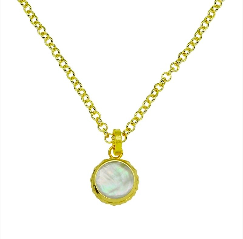 Betty Carre Amalfi Embellished Round StoneNecklace