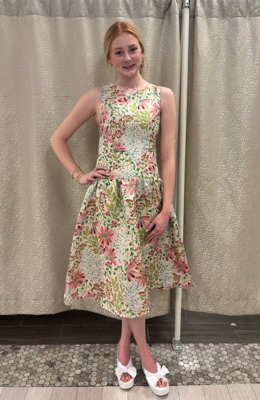 Garden Gala Jacquard Midi