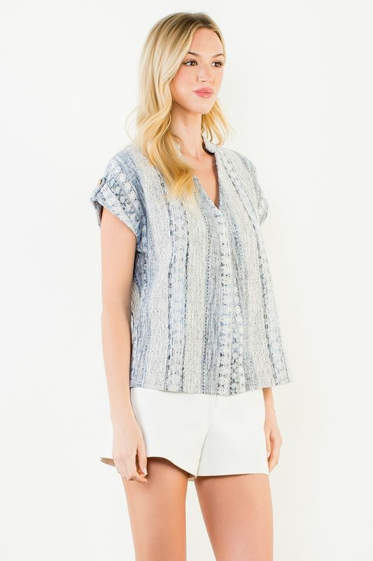 Wish List Tweed Top 