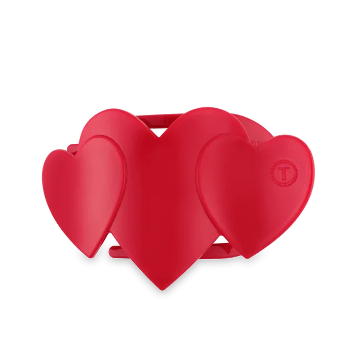 Teleties Red Heart go Heart Flat Clip