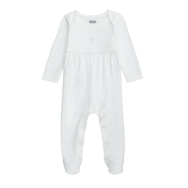 Mud Pie Ivory Crochet Sleeper