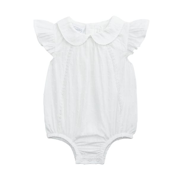 Mud Pie White Dobby Bubble