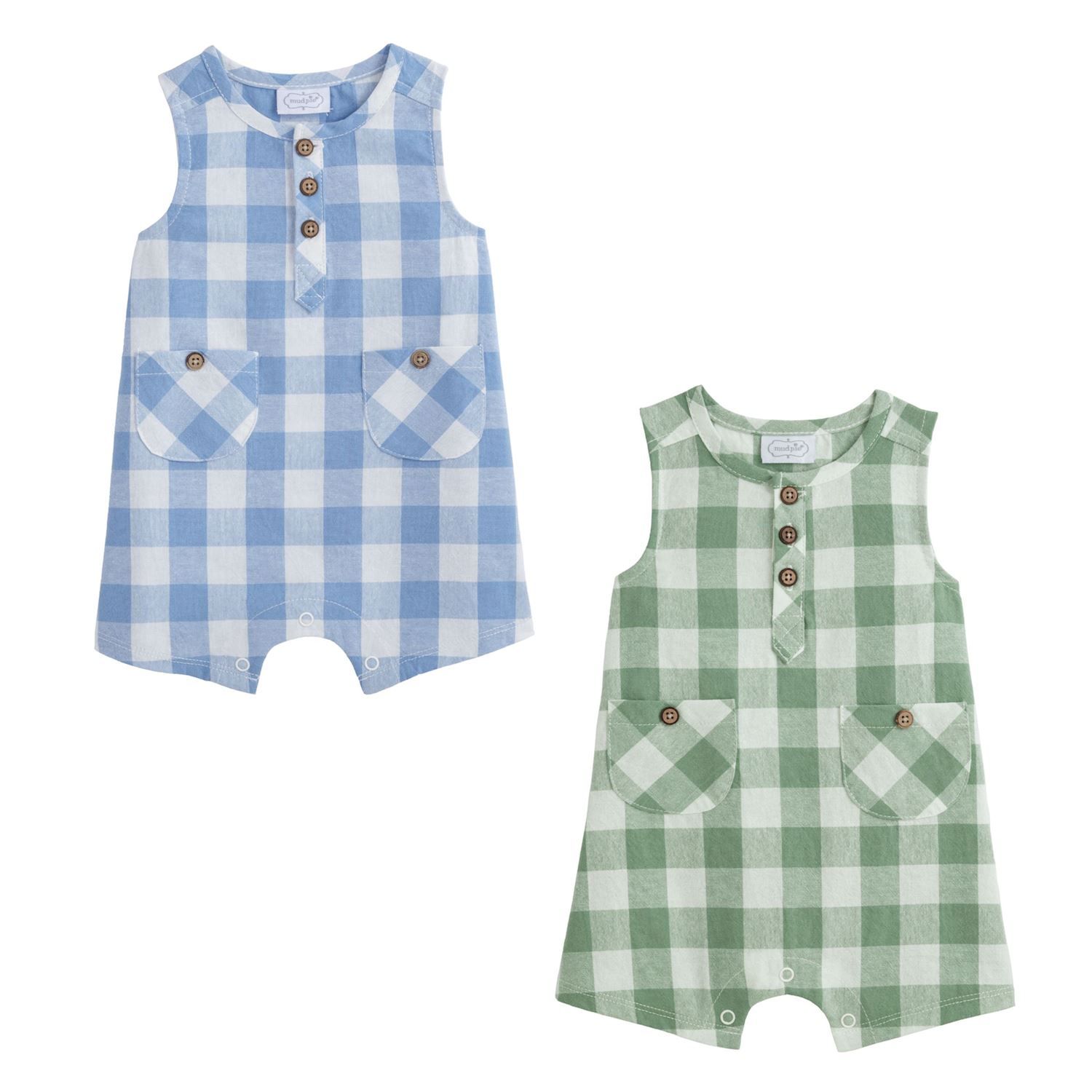 Mud Pie Check Romper