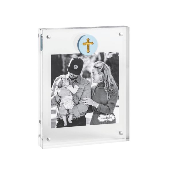 Mud Pie Acrylic Cross Icon Frame