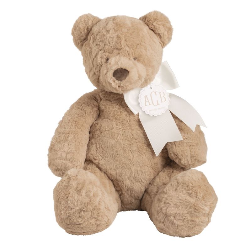 Mud Pie Taupe Large Bear Plush