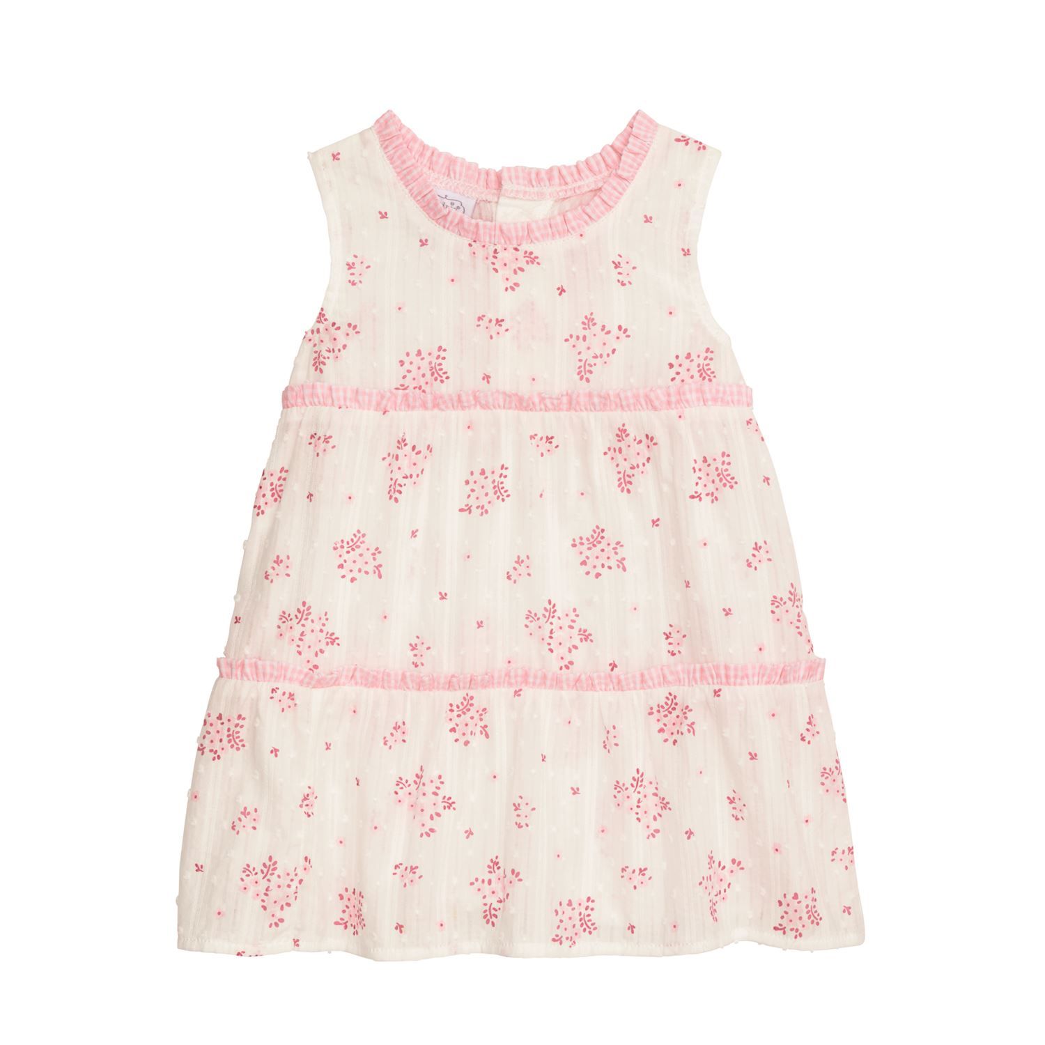 Mud Pie Pink Blossom Tiered Dress