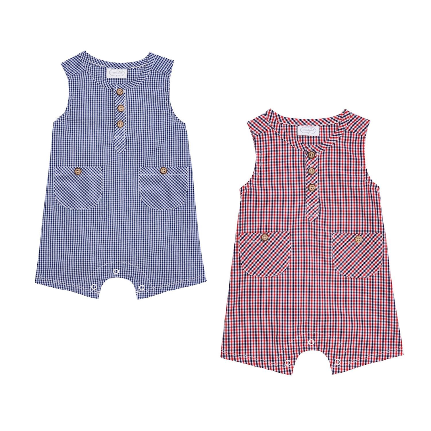 Mud Pie Gingham Romper