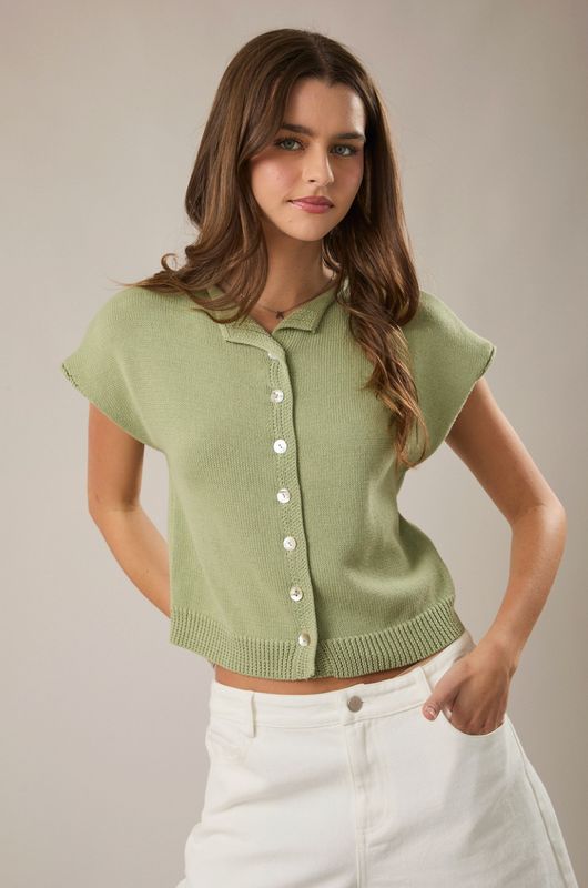 Effortless Sleeveless Sweater Top