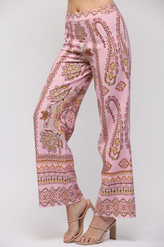 Springtime Stroll Floral Print Pants