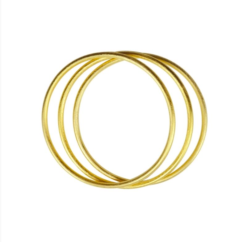 Betty Carre Mona Set Thin Gold Bangles