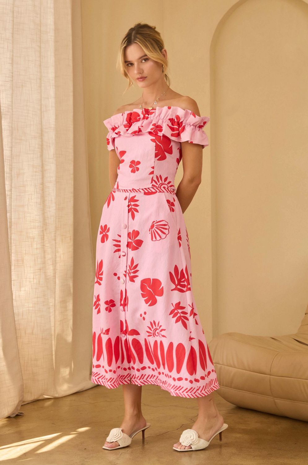 Feminine &amp; Flirty Midi Skirt