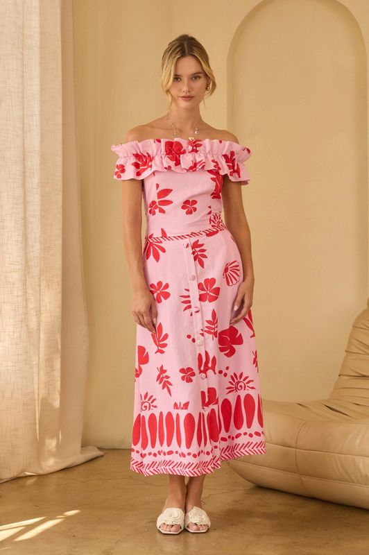 Feminine &amp; Flirty Midi Skirt