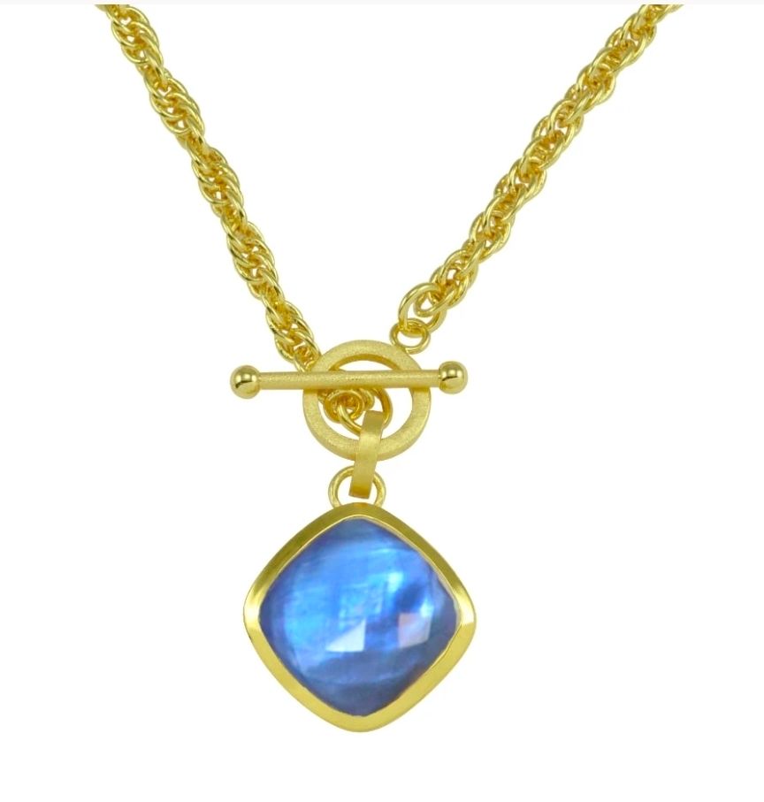 Betty Carre Zalik Toggle Chain Necklace w/ Stone