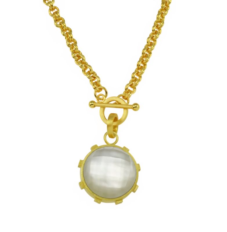 Betty Carre Gisele Toggle Chain Necklace w/DStone